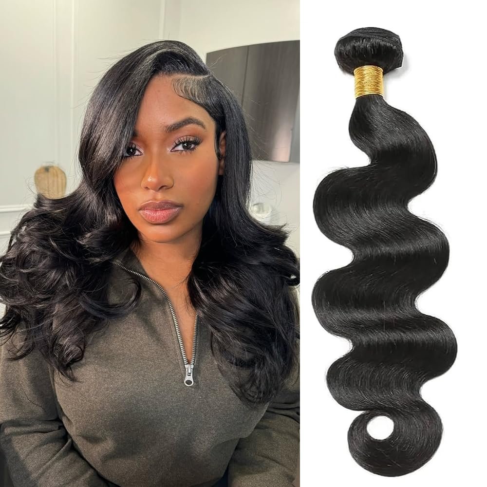 12A Body Wave Bundles Human Hair 10 Inch 1 Bundles Natural Black 100% Human Hair Extensions For Women