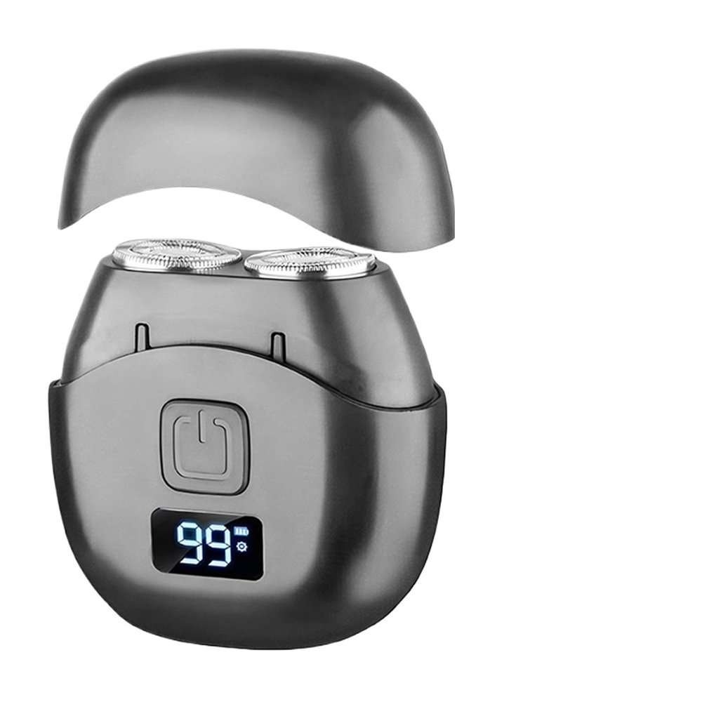 Double Head Electric Shaver - Digital Display Rechargeable Razor, Washable -Head Shaving Tool, Ergonomic Design | Personal Grooming Device for Supporting Smooth Skin During Daily Shaving, Travel