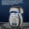 Double Head Electric Shaver - Digital Display Rechargeable Razor, Washable -Head Shaving Tool, Ergonomic Design | Personal Grooming Device for Supporting Smooth Skin During Daily Shaving, Travel view 4