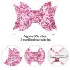10pcs Glitter Hair Bows Alligator Clips Sequins Hair Clips Hair Barrettes Hair Accessories for Kids Girls Teens Toddlers view 2