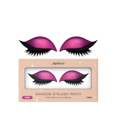 Lazy Eye Makeup Stickers for Effortless Eye Shadow & Eyelash Application Reusable, Portable, and Easy-to-Use for Beginners (Pink)