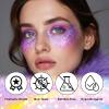 DAGEDA Dark Purple Body Glitter Stick,Sparkly Face Glitter Makeup,Holographic Hair Glitters Mermaid Makeup Rave Outfits for Women, Shimmer Face Paint Stick Singer Concert Accessories view 3