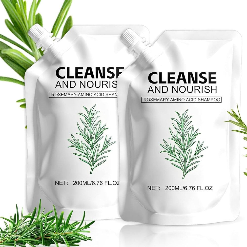 2 large Packs Rosemary Amino Acid Shampoo,Hair Growth Shampoo for Thinning Hair Women and Men Hair LossStrengthen Scalp with Natural formula (6.76 FL.OZ Each)