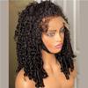 1B 613 Honey Blonde Color HD Transparent Lace Front Wig Short Pixie Bob Cut Water Wave 13X4 Lace Front Human Hair Wigs For Women Virgin Hair Pre Plucked 150% Density 8Inch(Curly baby hair wig,16 Inch) view 4