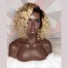 1B 613 Honey Blonde Color HD Transparent Lace Front Wig Short Pixie Bob Cut Water Wave 13X4 Lace Front Human Hair Wigs For Women Virgin Hair Pre Plucked 150% Density 8Inch(13X4 lace front wig,8 Inch) view 4
