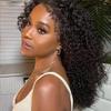 1B 613 Honey Blonde Color HD Transparent Lace Front Wig Short Pixie Bob Cut Water Wave 13X4 Lace Front Human Hair Wigs For Women Virgin Hair Pre Plucked 150% Density 8Inch(Curly baby hair wig,12 Inch) view 2