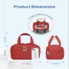 TOPDesign Travel Toiletry Bag, Puffer Makeup Organizer with Compartments view 3