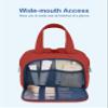 TOPDesign Travel Toiletry Bag, Puffer Makeup Organizer with Compartments view 4