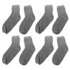 Brrnoo Gel Sports Socks for Women Moisturizing Gel Lined Socks for Dry, Cracked Feet, Foot Care Socks, Soft & Stretchy Mid Calf Socks, 4 Pairs Set (Grey) view 1