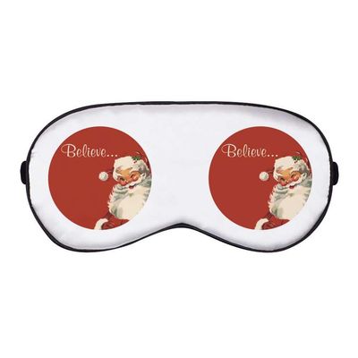 Azeeda 'Believe in Santa Claus' Sleep/Travel Eye Mask (EY00033883)