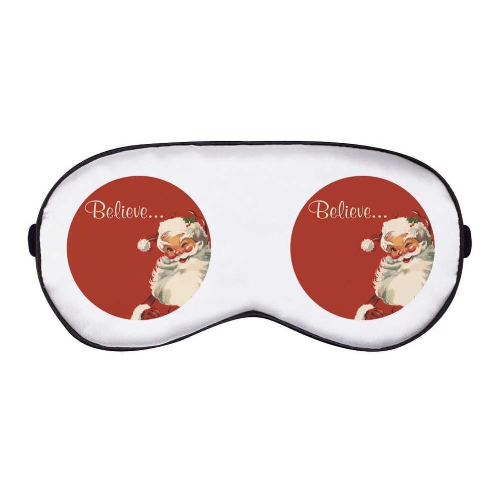 Azeeda 'Believe in Santa Claus' Sleep/Travel Eye Mask (EY00033883)