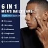 6-in-1 Face Cream for Men  Mens Anti Aging Face Cream w/Caffeine & Retinol to Firm, Hydrate & Refresh Skin, Quick-Absorbing Non-Greasy Formula view 2