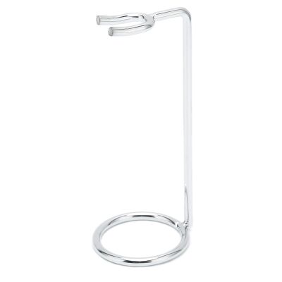 Gucagle Stainless Steel Safety Stand Modern Simple Fast Drying Anti Shaving Holder Base for Men Traditional Double Sided Silver