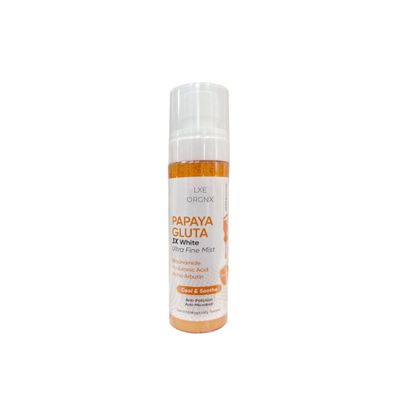 LXE ORGNX Papaya Gluta Face Mist 80ml | Hydrating & Soothing Ultra Fine Mist with Papaya Extract, Niacinamide & Aloe Vera
