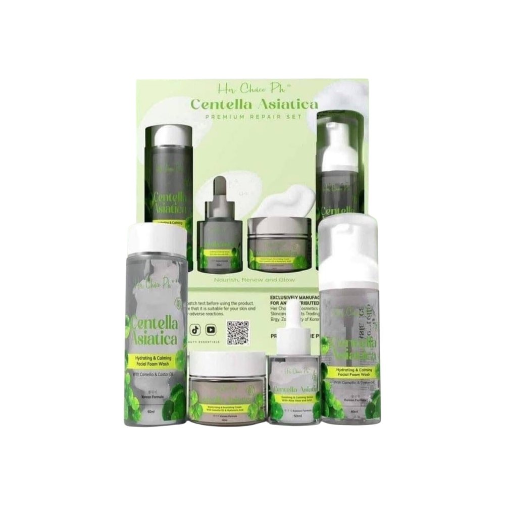 Her Choice PH Centella Asiatica Skincare Set Foam, Toner, Serum & Cream