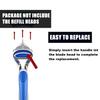 ONLY Compatible with Gillette Fusion 5 Handle,Ergonomic Metal Replacemen Handle Compatible with Gillette Fusion5 Razors for Men,Comfort and and Non-Slip,2Pack.(ONLY THE HANDLE) view 2