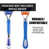 ONLY Compatible with Gillette Fusion 5 Handle,Ergonomic Metal Replacemen Handle Compatible with Gillette Fusion5 Razors for Men,Comfort and and Non-Slip,2Pack.(ONLY THE HANDLE) view 3