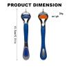 ONLY Compatible with Gillette Fusion 5 Handle,Ergonomic Metal Replacemen Handle Compatible with Gillette Fusion5 Razors for Men,Comfort and and Non-Slip,2Pack.(ONLY THE HANDLE) view 4