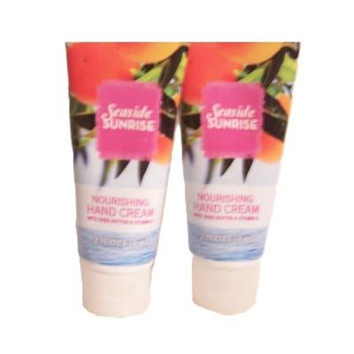 Bath Body Nourishing Hand Cream Seaside Sunrise 2 oz each 2 Pack