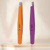 4Pcs Colorful Eyebrow Tweezers Set Stainless Steel Slant Tip for Precision Hair Removal view 2