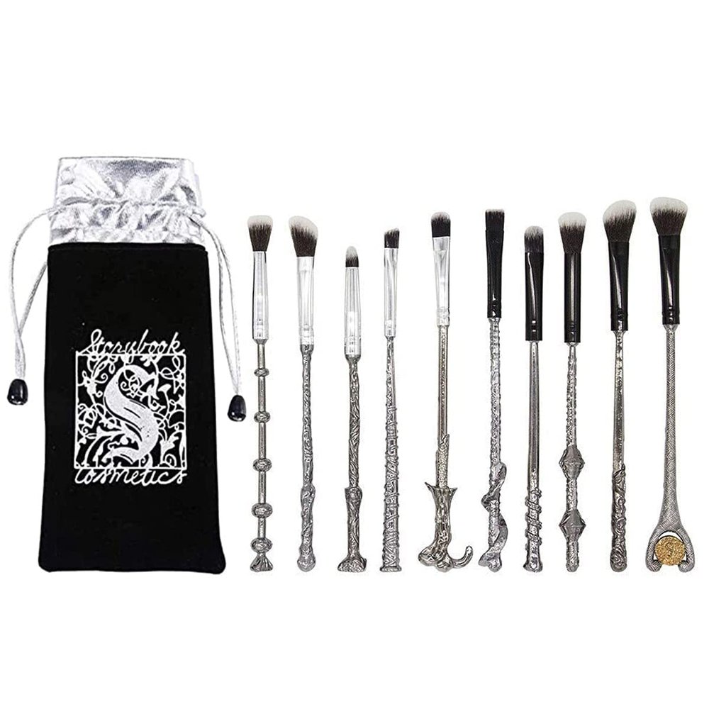 10 PCS Harry Gifts Makeup Brushes Wand Brushes Set for Foundation Blending Blush Concealer Eyebrow Face Powder Potter