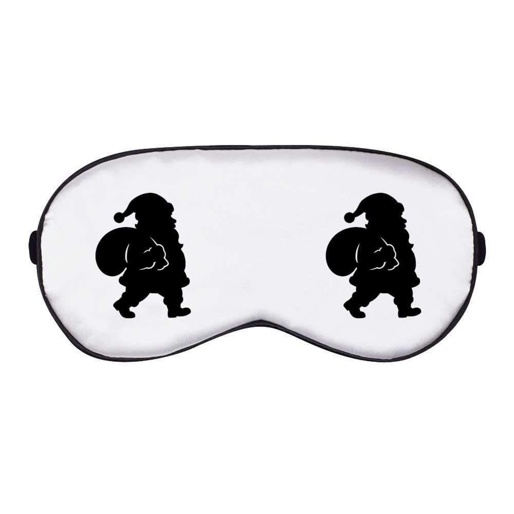 Azeeda 'Santa Silhouette' Sleep/Travel Eye Mask (EY00033891)