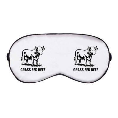 Azeeda 'Grass Fed Beef with Cow' Sleep/Travel Eye Mask (EY00033894)