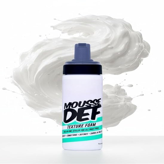 Mousse for Curly Hair, Shine Enhancing, Volumizing and Texturizing Styling Foam, Natural Hair Care, 7 fl oz, Pack of 1