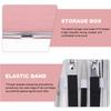 Healvian 7Pcs Professional Manicure Set Resistant Nail Clippers Eyebrow Tweezers Scissors Ear Pick for Hand Face Foot Care with PU Leather Travel Case view 4