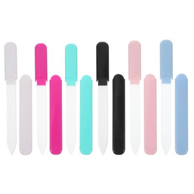 VALICLUD 6pcs Glass Nail Files Fine Surface Portable Manicure Buffing Tools for Natural Nails