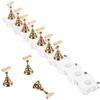 NOLITOY Extended Metal Nail Display Stand for Manicure Nail Art Practice with Curved Base and DIY Beauty Enthusiasts view 1