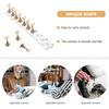 NOLITOY Extended Metal Nail Display Stand for Manicure Nail Art Practice with Curved Base and DIY Beauty Enthusiasts view 3