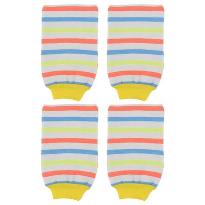 Beatifufu 4pcs Colorful Exfoliating Shower Gloves Bath Scrubber Mitts for Body Cleaning Dead Skin Removal Soft Wash Towels for Bathroom Home Spa Use
