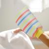Beatifufu 4pcs Colorful Exfoliating Shower Gloves Bath Scrubber Mitts for Body Cleaning Dead Skin Removal Soft Wash Towels for Bathroom Home Spa Use view 4