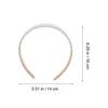 DECHOUS 6pcs Polka Dot Hair Bands for Women Breathable Broadside Hair Hoop Comfortable Cloth Headbands Stylish Daily Wear Accessories Set of 6 (Black with White Dots, Pink with White Dots, view 2