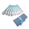 Zerodeko 12pcs Makeup Brush Set with Premium Handles and Silky Bristles Complete Cosmetic Tool Kit for Eye Shadow Concealer Blush Foundation Highlighter and Eyebrows and Skin-friendly view 1
