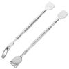 Mobestech 2pcs Stainless Steel Blackhead Scraper Facial Tools Ergonomic Design for Nose Whitehead Removal Reusable Beauty Spatulas Suitable for All Skin Types Men Women view 1