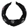Uonlytech Elegant Wide Knot Christmas Hairband for Women Lightweight Comfortable Xmas Headband with Sequins Festive Tree Pattern Fashion Hair Accessories for Holiday Parties and Year view 1