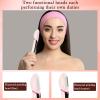 DSHKISK Sonic Facial Dermaplane Razor for Women Smooth Flawless Face hair Peach Fuzz Remover Exfoliante Rechargeable 3 Speeds Adjustable with LED Light view 3