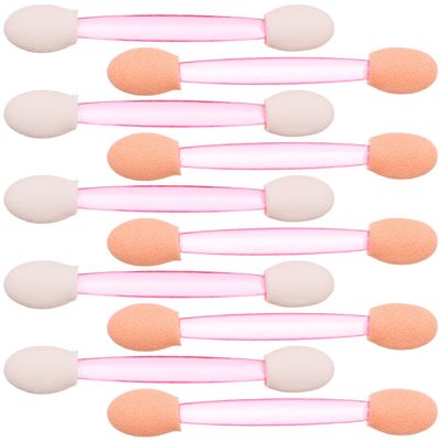 Alipis 100PCS Dual-ended Disposable Eyeshadow Sticks Soft Latex Sponge Makeup Applicators for Women Eye Shadow Eyeliner Eyebrow Beauty Tools