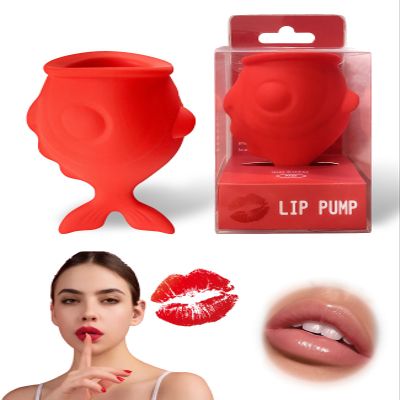 Gaahkai Lip Plumping Device, Soft Silicone Fish Lip Enhancer Suction Plumper Tool Pump for Fuller Thicker Mouth Fastly