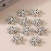 10Pcs Christmas Hair Clip White Snowflake Diamond Hair Accessories for Women Girls Xmas Bow Hair Clips Holiday Sparkling Diamond Hairpins Festive Hair Bow Hair Accessory for Wowen Holiday Party Gifts view 2