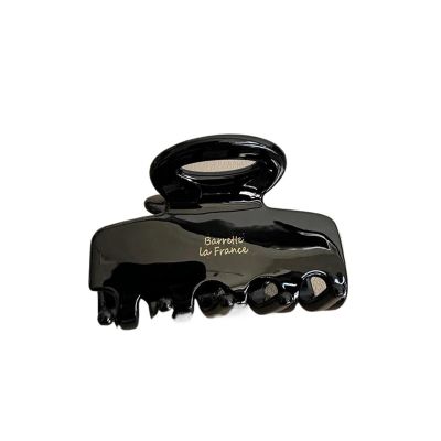 5.5cm Long Acetate Fiber Hair Clip Red Hair Clip Suitable for Girls and Women As A Hair Accessory Style(Black)