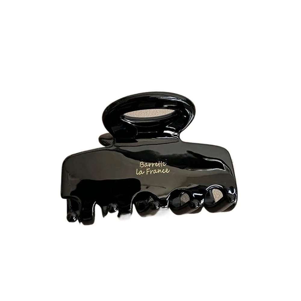 5.5cm Long Acetate Fiber Hair Clip Red Hair Clip Suitable for Girls and Women As A Hair Accessory Style(Black)