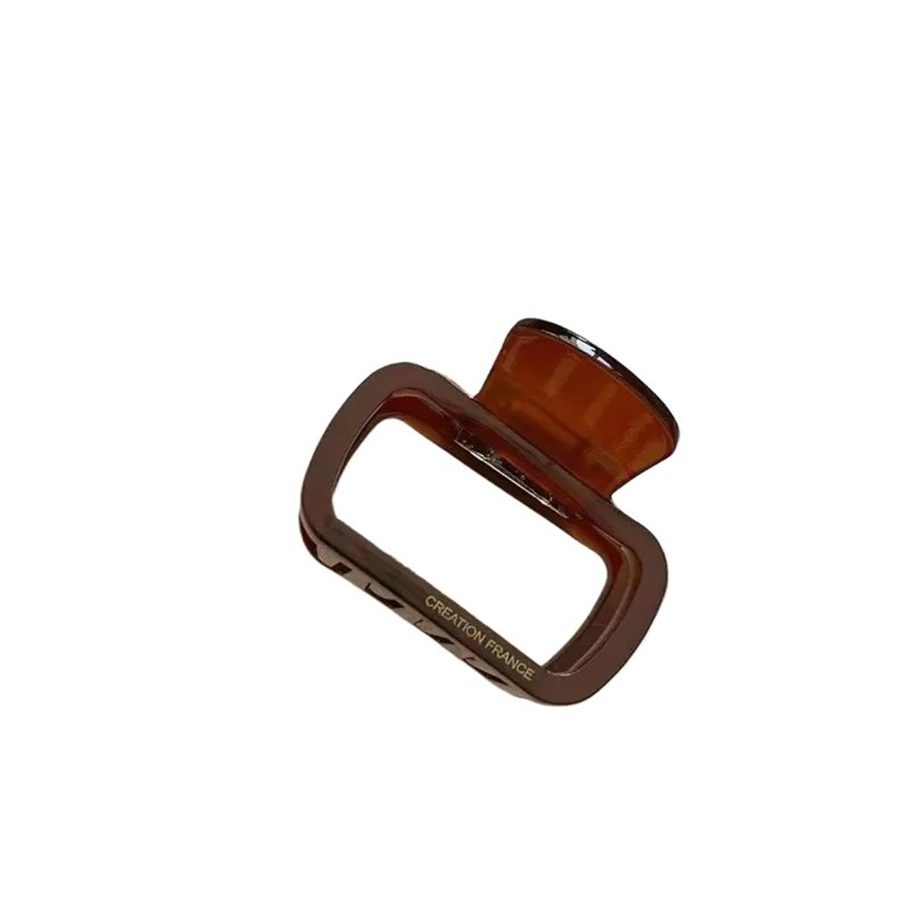 5.5cm Long Acetate Fiber Hair Clip Red Hair Clip Suitable for Girls and Women As A Hair Accessory Style(Caramel Color)
