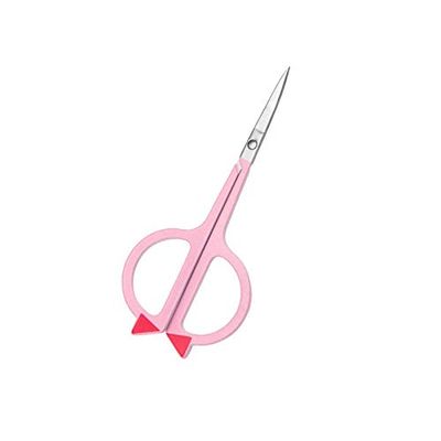 Kitchen Scissors 1pc Cute Animal Ears Stainless Steel Eyebrow Scissors Eyebrow Trimmer Makeup Beauty Tools (Blue) ()