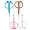 Kitchen Scissors 1pc Cute Animal Ears Stainless Steel Eyebrow Scissors Eyebrow Trimmer Makeup Beauty Tools (Blue) () view 2