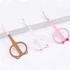 Kitchen Scissors 1pc Cute Animal Ears Stainless Steel Eyebrow Scissors Eyebrow Trimmer Makeup Beauty Tools (Blue) () view 3