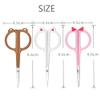 Kitchen Scissors 1pc Cute Animal Ears Stainless Steel Eyebrow Scissors Eyebrow Trimmer Makeup Beauty Tools (Blue) () view 4