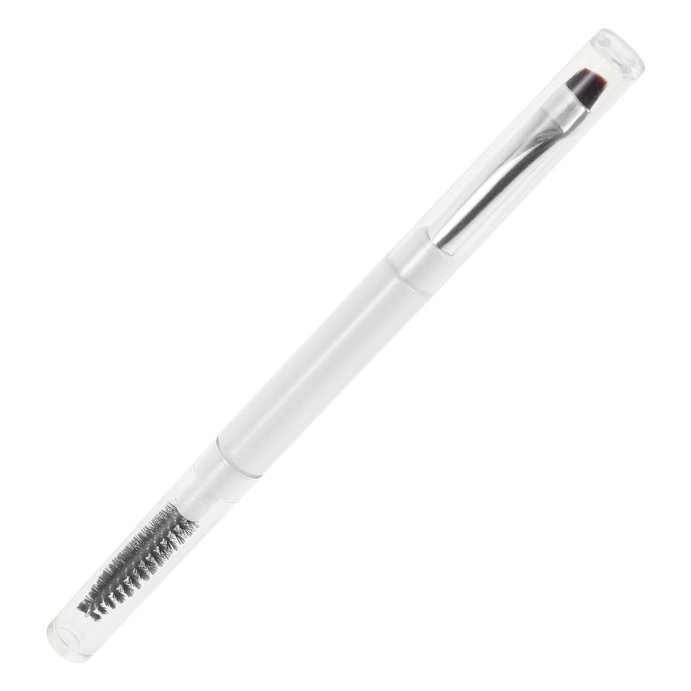 GALPADA Double-ended Makeup Brush with Soft Bristles and Spiral Brow Spoolie Portable Dual-ended Eyebrow Applicator for Precise Grooming Go Touchups Easy to Clean Makeup Accessory for